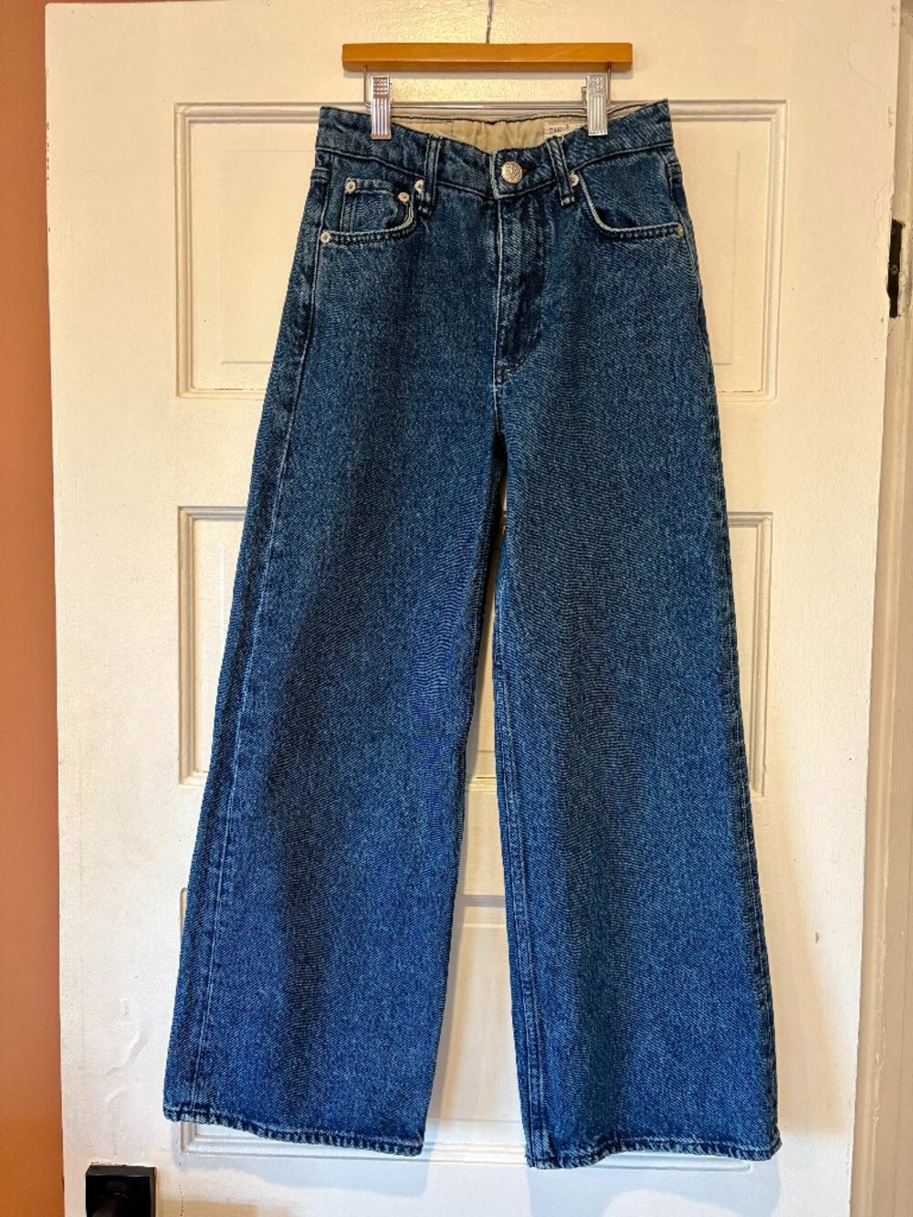 rag & bone Andi High Rise Ankle Wide Leg Jeans Size 23